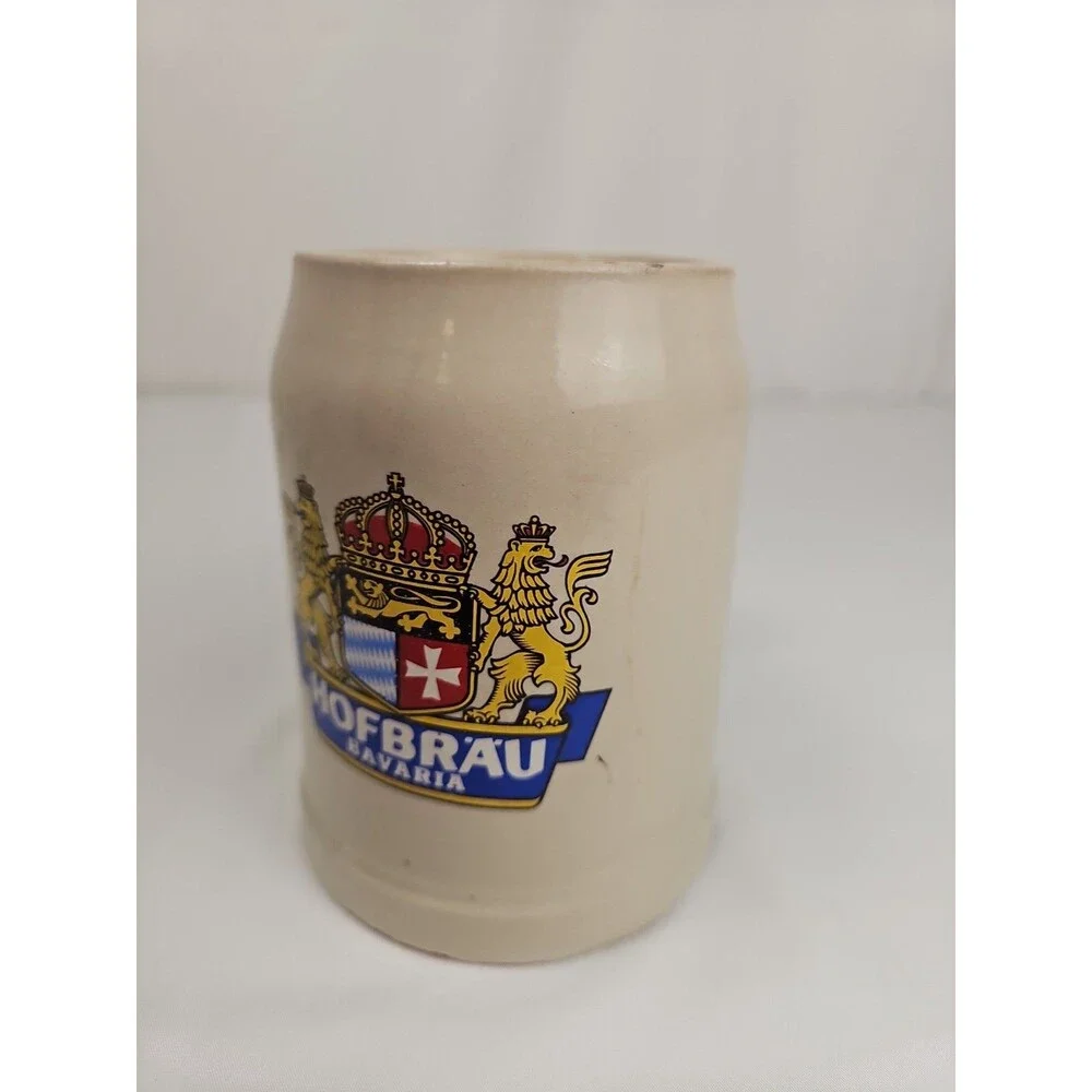 Vintage Hofbräu Bavaria German Beer Stein Mug West Germany Stoneware